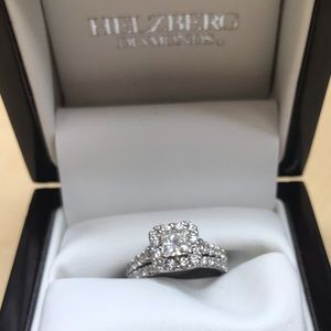 Diamond engagement ring with optional wedding band